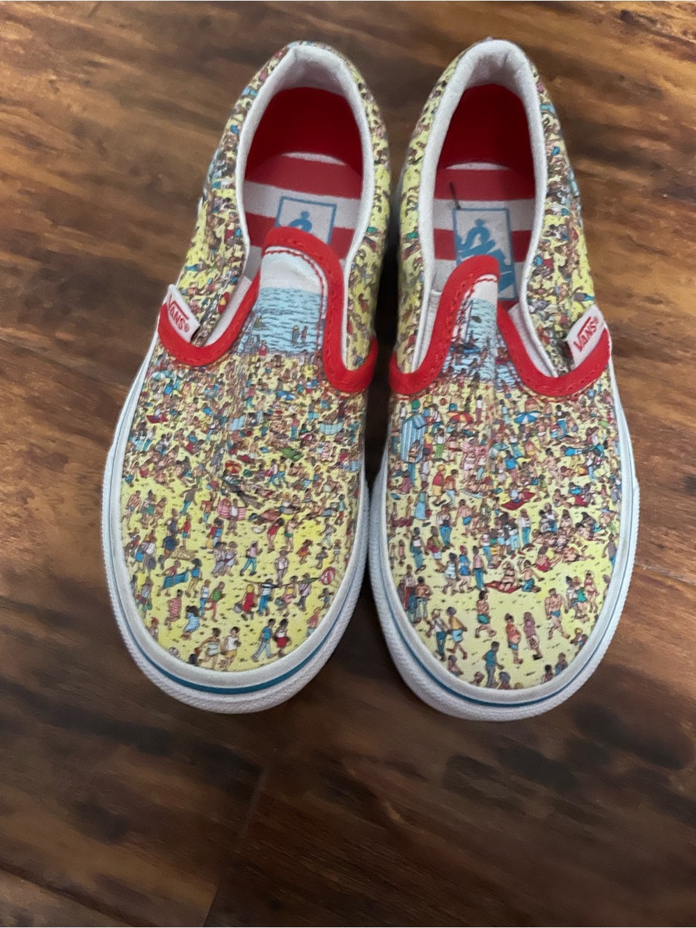Vans Kids Slip-On where is Waldo size 12 kids
